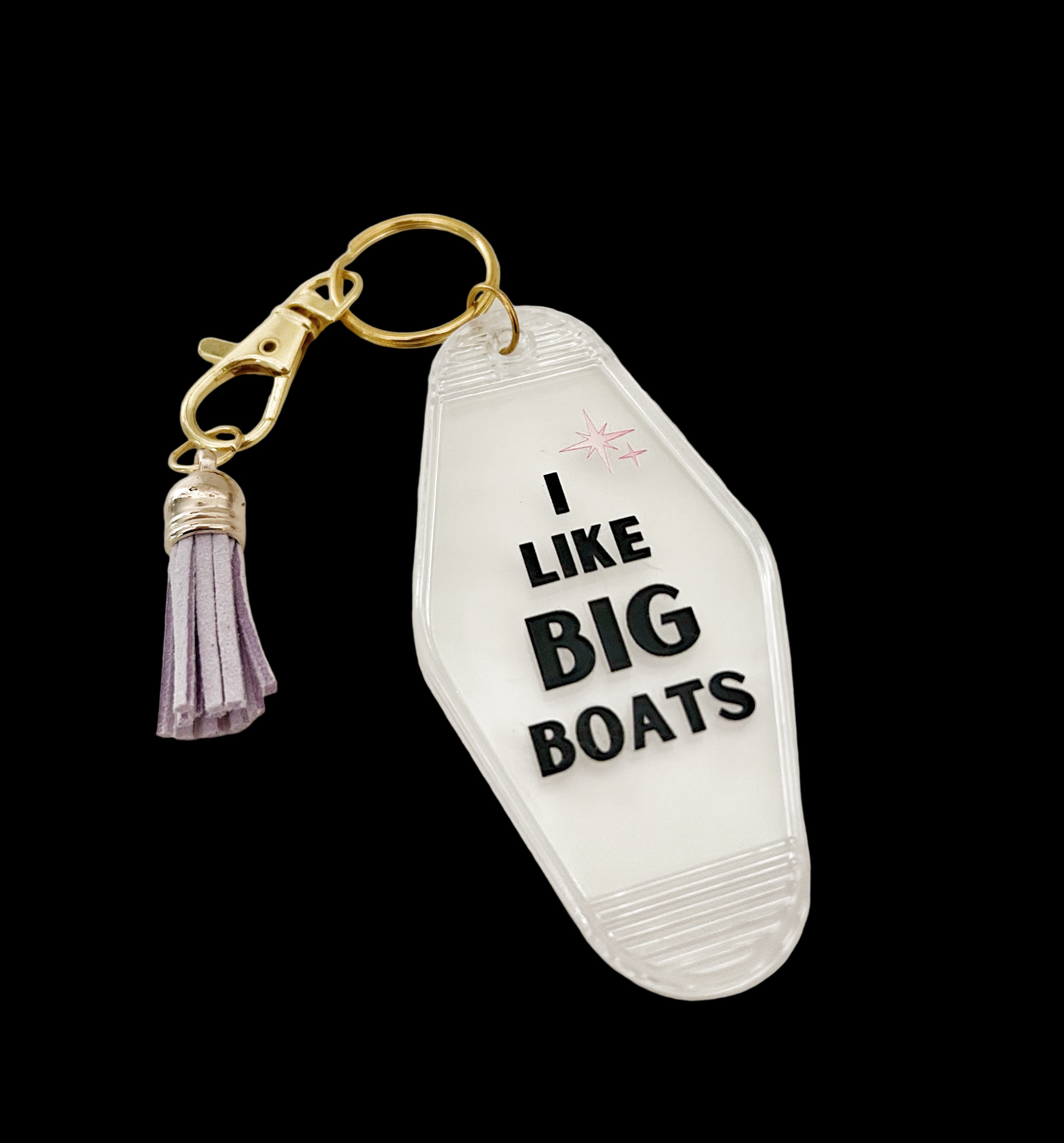 "I Like Big Boats" Motel Keychain