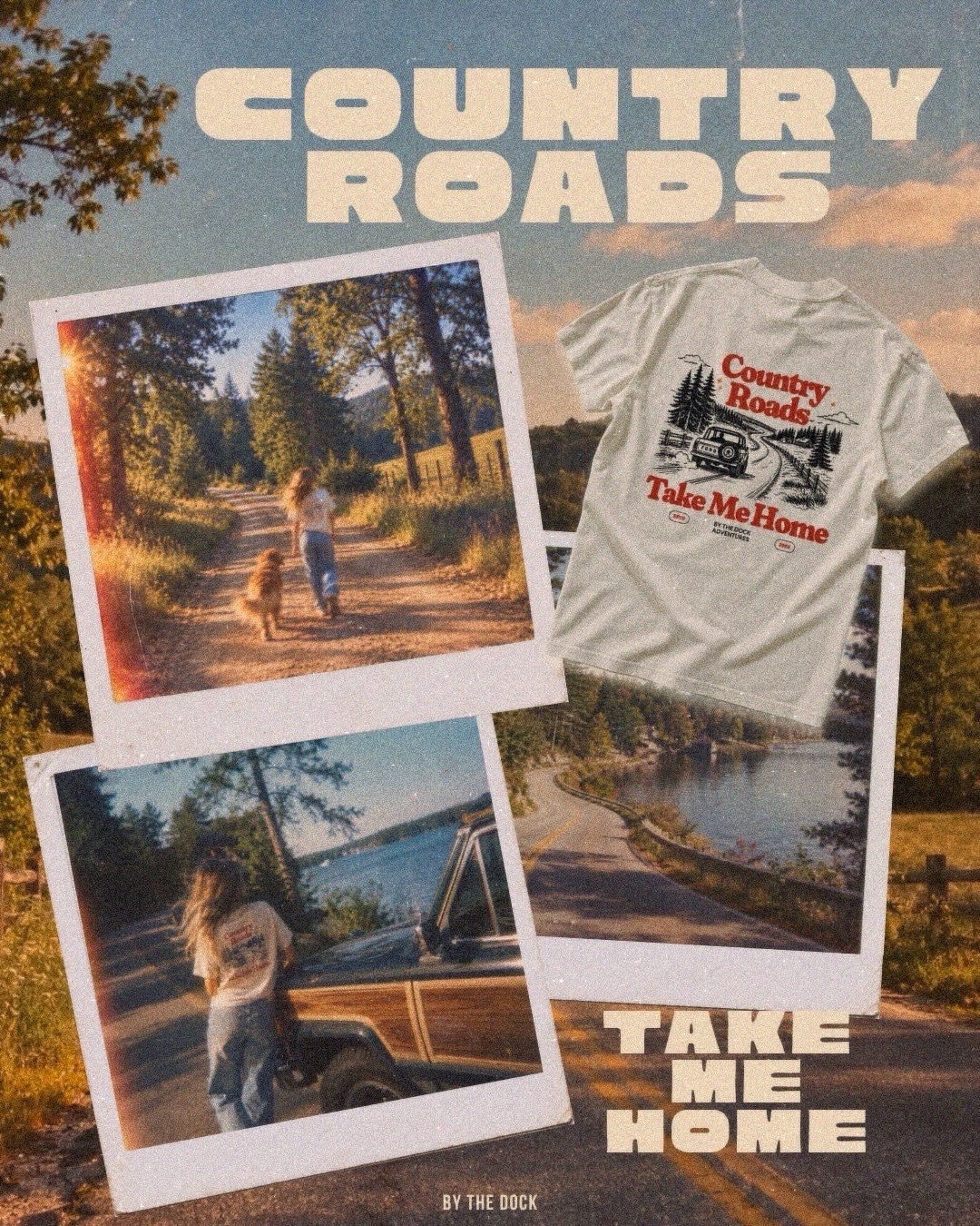 Country Roads Take Me Home Tee